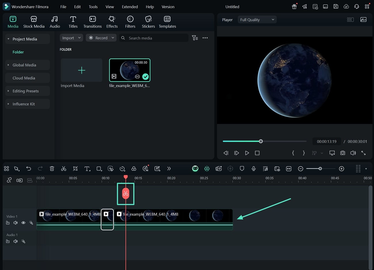 trim split and merge webm