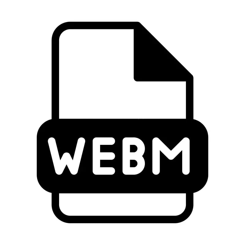 using webm video file format