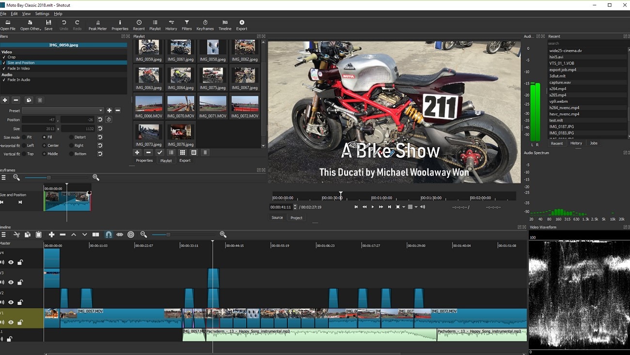 edit webm file with shotcut