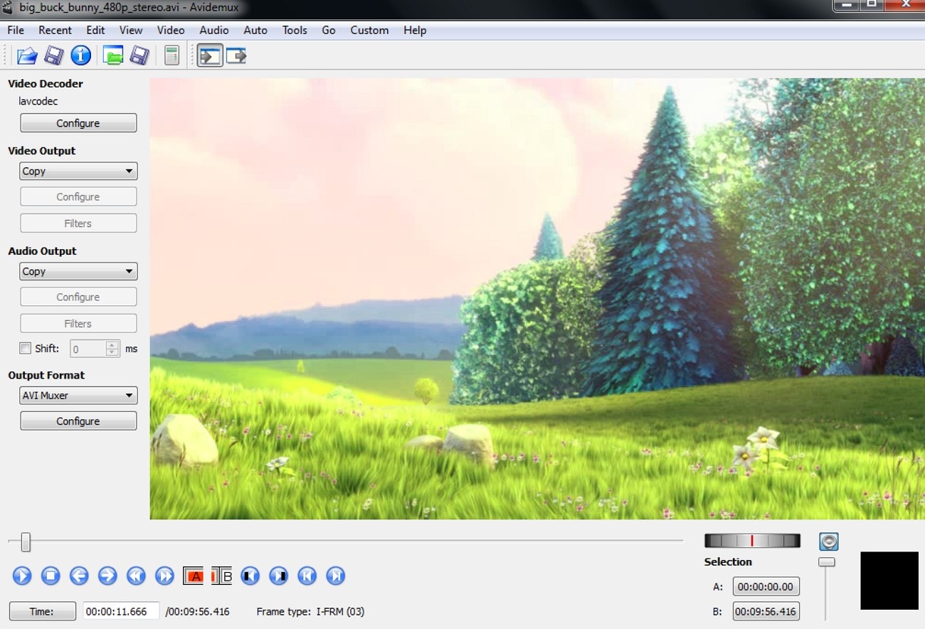 avidemux webm video editor
