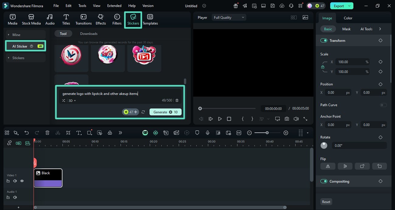 generate ai sticker