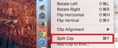 split the clip