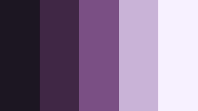 editorial night fade film noir purple color palette with hex codes