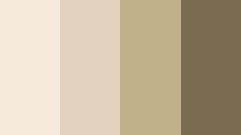 editorial oat tones warm beige color palette with hex codes