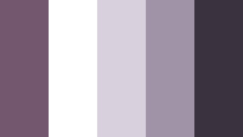 editorial page layout shadow mauve color palette with hex codes