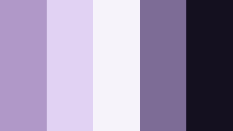 editorial smoky lilac faded violet color palette with hex codes