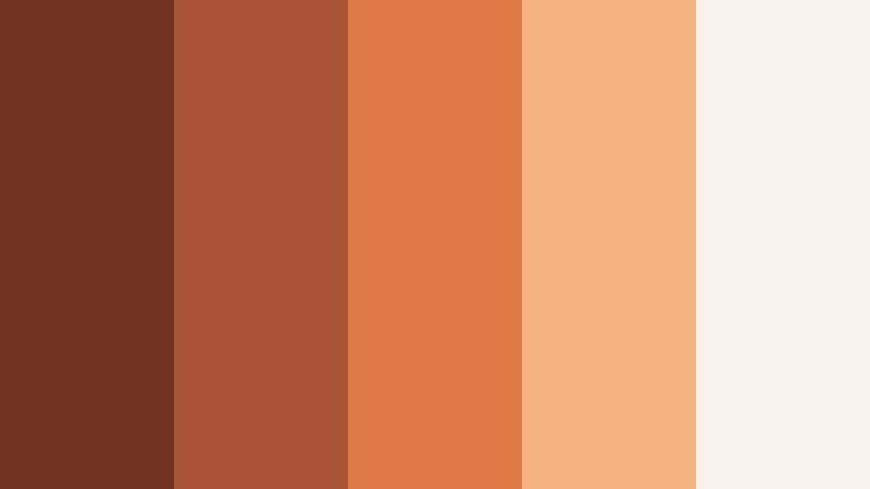 editorial spice block burnt cinnamon color palette with hex codes