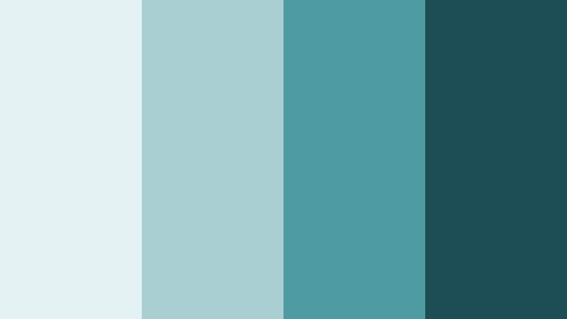 editorial teal monochrome cinema teal accent color palette with hex codes