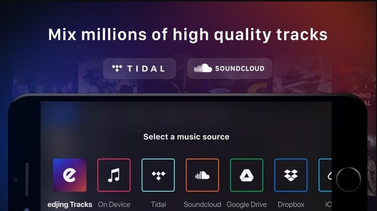Audio editing app for iPhone - Edjing Mix – DJ 