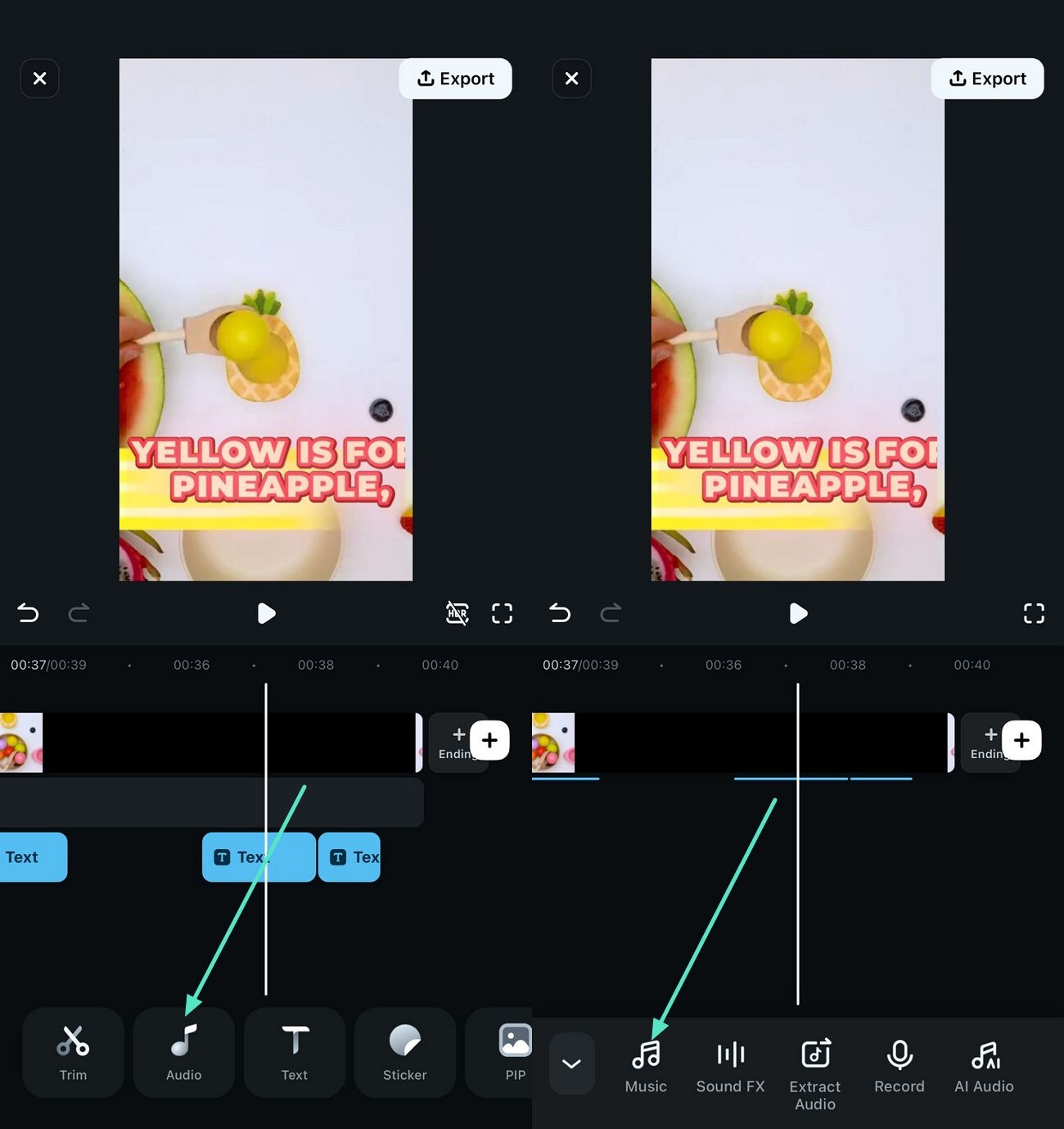 add audio to video 
