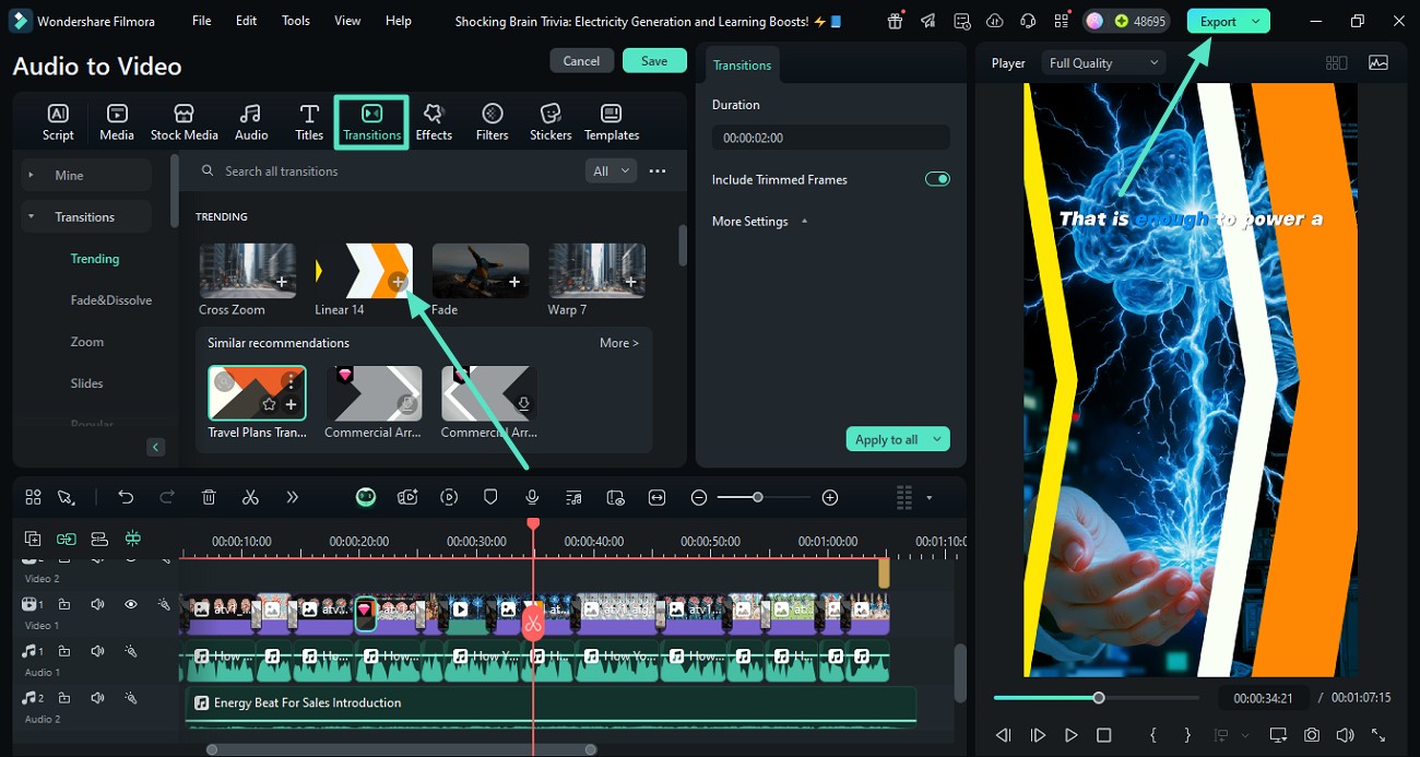 create smooth transitions