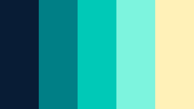 electric current navy and teal cloud platform color color palette with hex codes