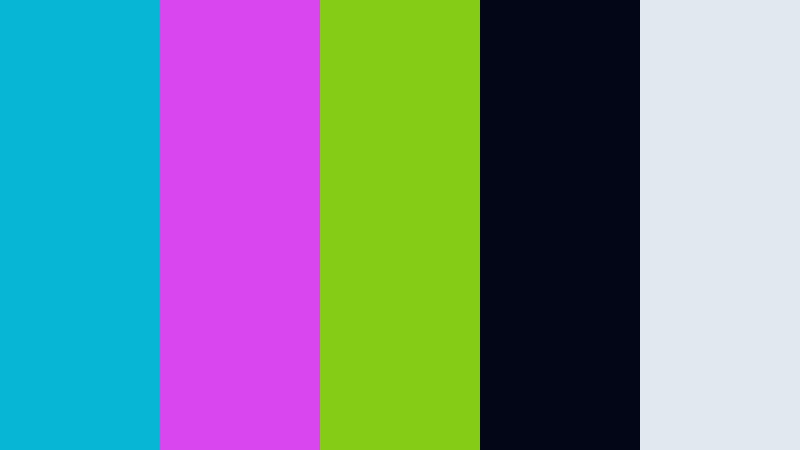 electric ink pulse 2d animation color color palette with hex codes