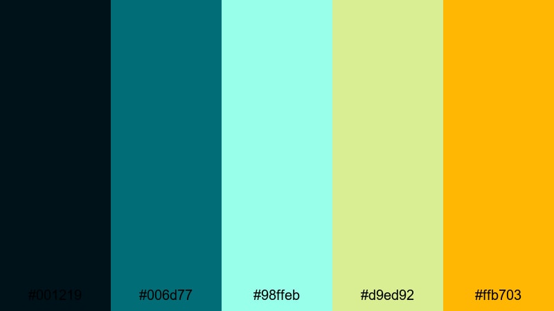 electric lime spritz mint green mint color palette with hex codes