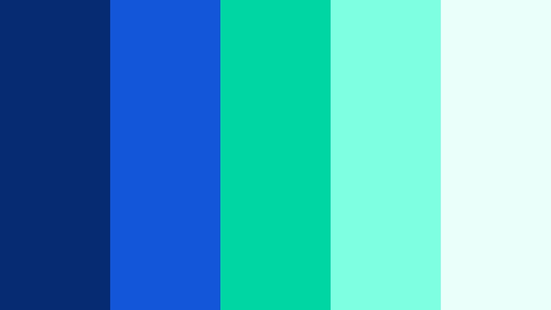 electric mint launch cobalt and mint saas dashboard color color palette with hex codes