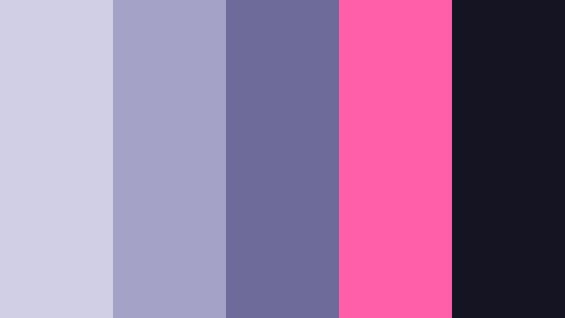 electric orchid contrast cool lavender gray color palette with hex codes