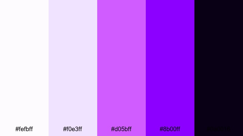 electric orchid esports white purple color palette with hex codes