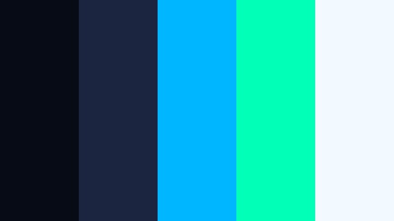 electric tide intro eclipse navy color palette with hex codes
