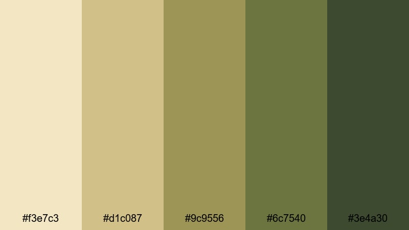 elephant grass fields wildlife safari color palette with hex codes
