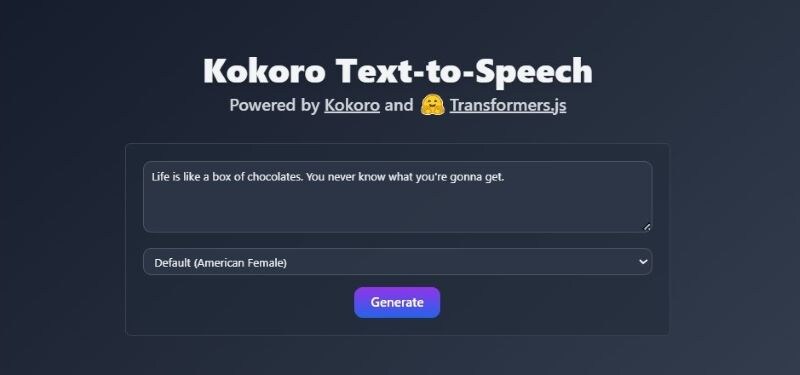 kokoro tts generator
