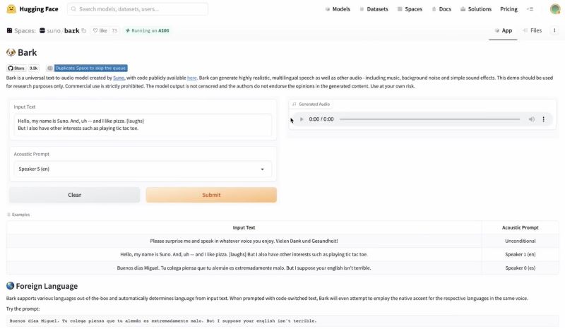 bark-tts voice demo page