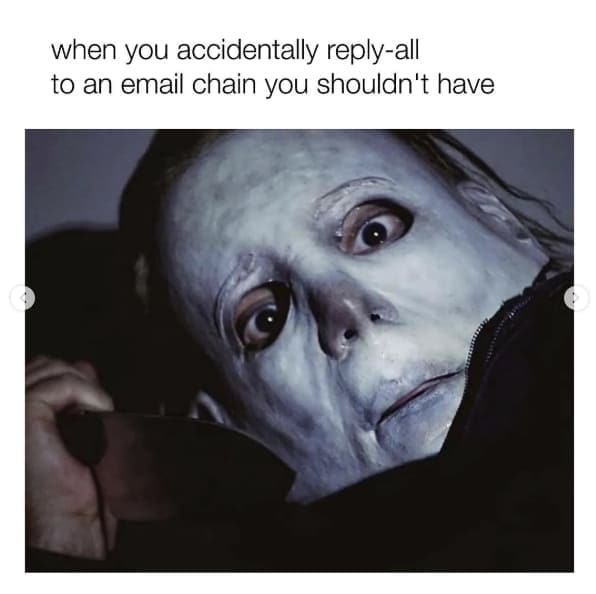 reply all embarrassed meme