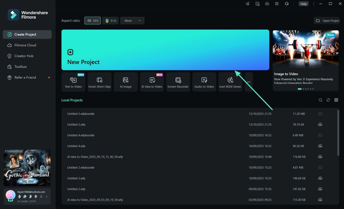 access filmora import meme content