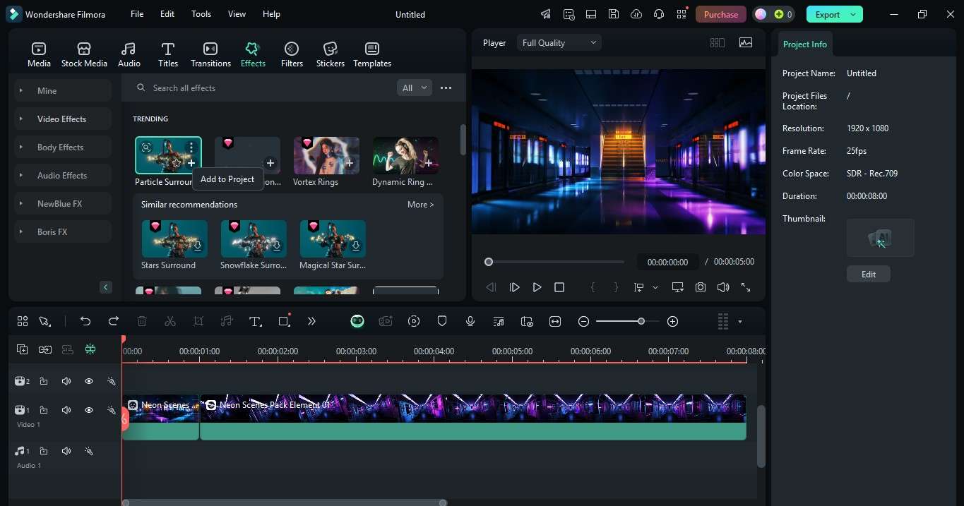 add effects to video