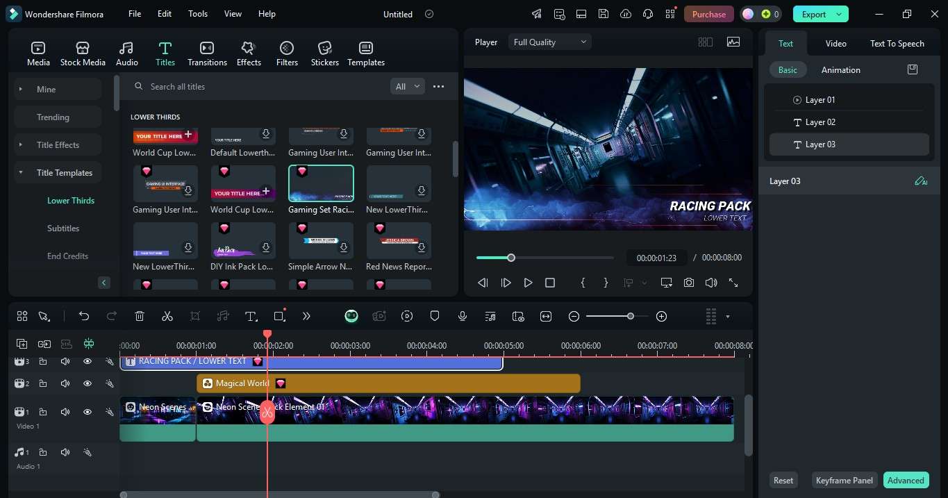 add text and titles to video
