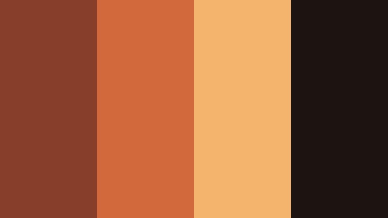 ember night market burnt earth color palette with hex codes