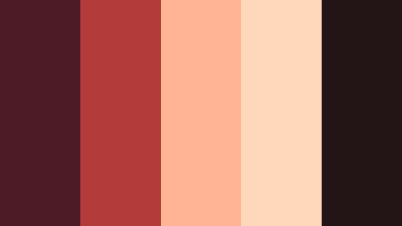 ember rosewood glow deep rosewood color palette with hex codes