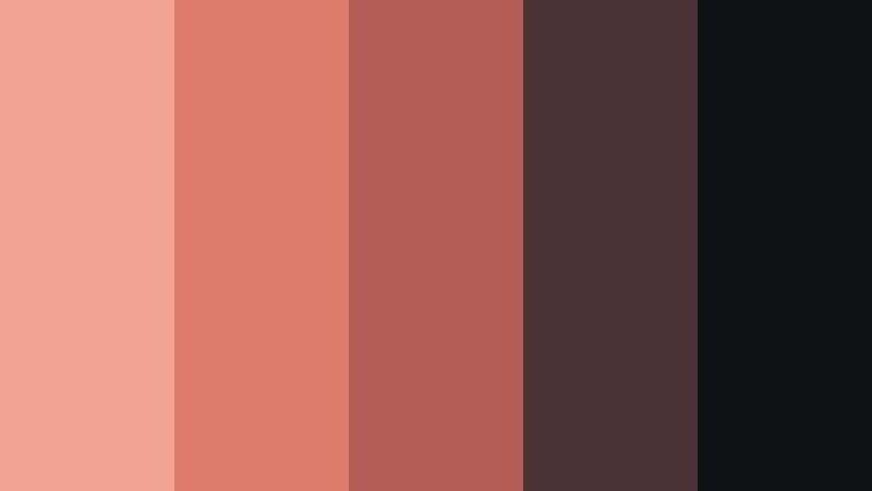 ember screen fade muted salmon color palette with hex codes