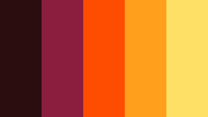 ember trail burst vfx color palette color palette with hex codes