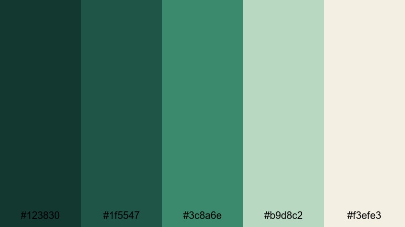 emerald court soiree victorian color palette with hex codes