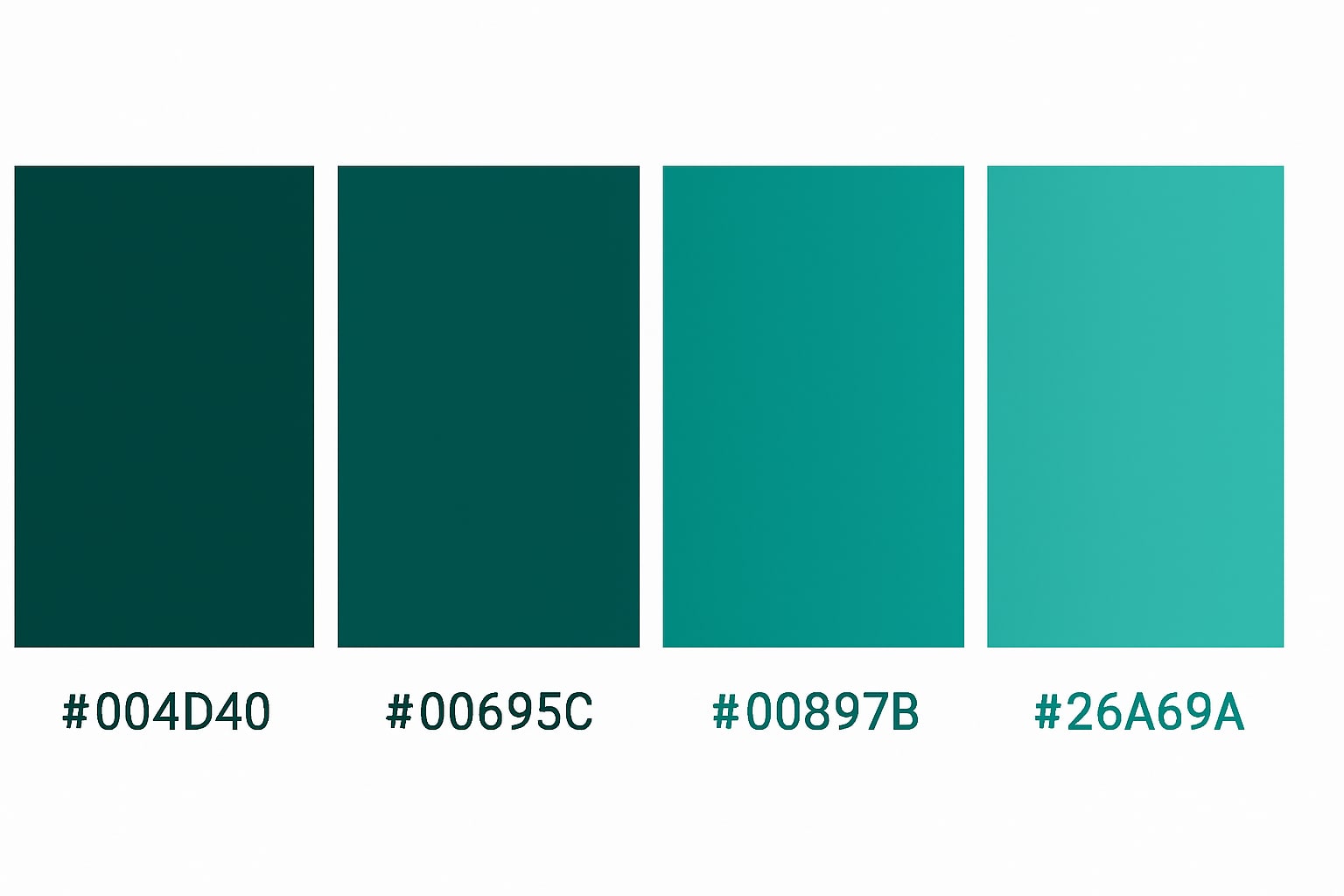 emerald elegance green color palette with hex codes