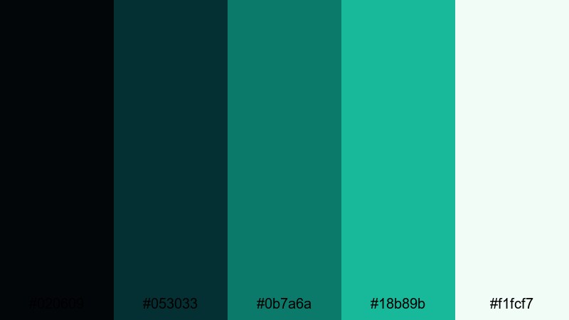 emerald lens flare jade color palette with hex codes