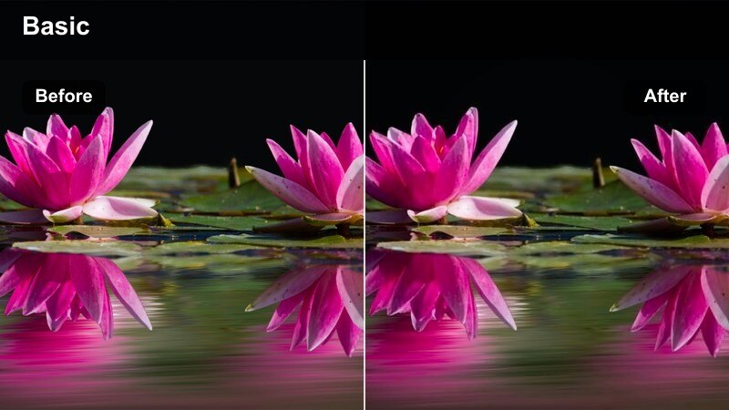 Cinematic street scene with dramatic red and blue emergency lights at night