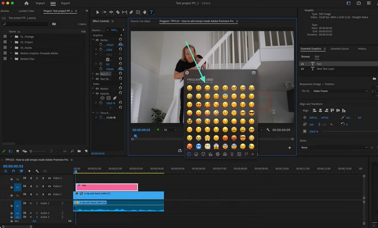 open emoji panel select emoji mac