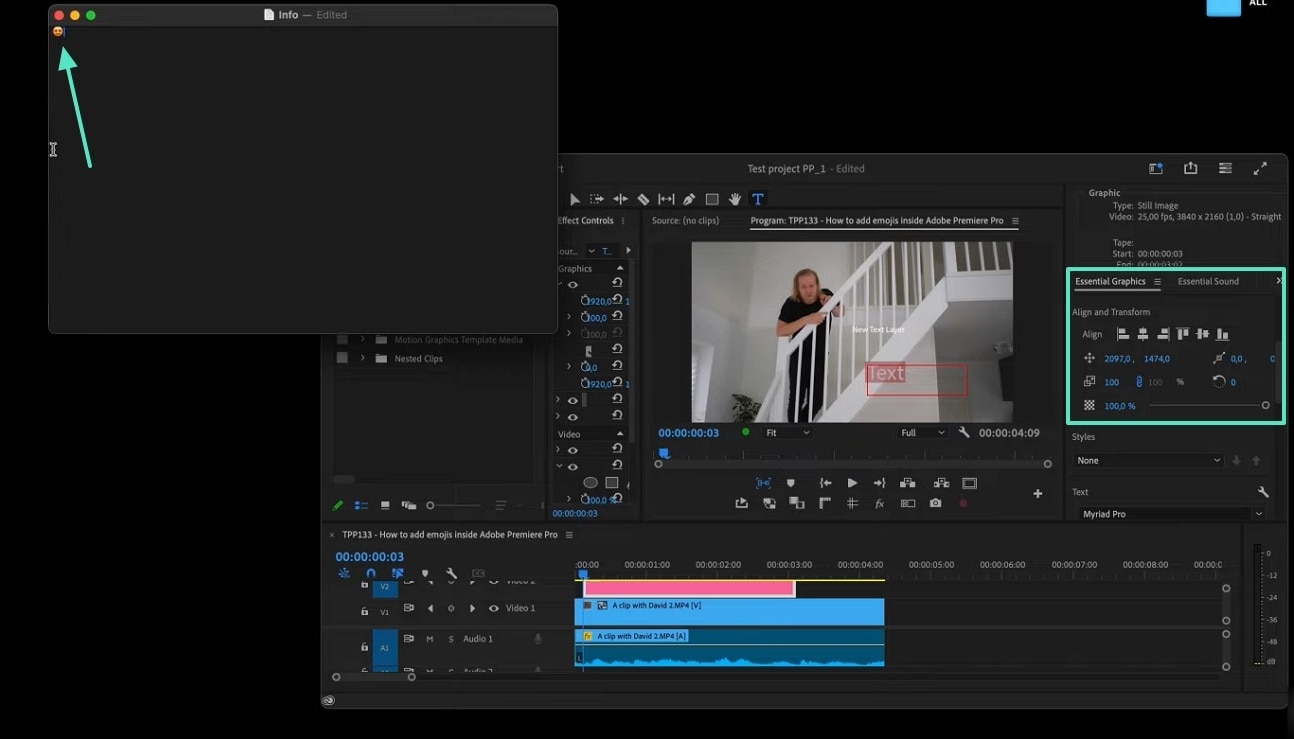 import emoji premiere pro mac