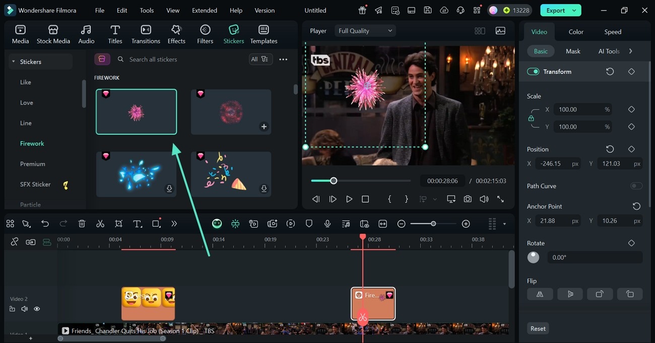 add a sticker manually