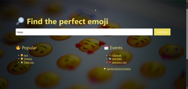 emojifor interface