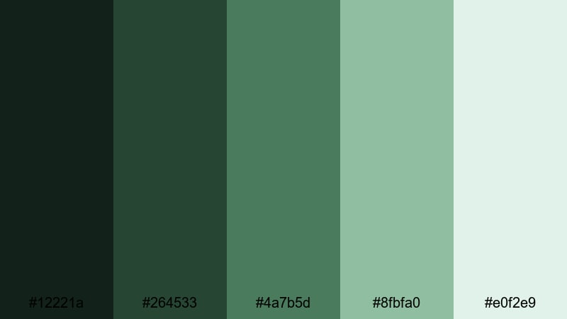 enchanted forest rune medieval color palette with hex codes