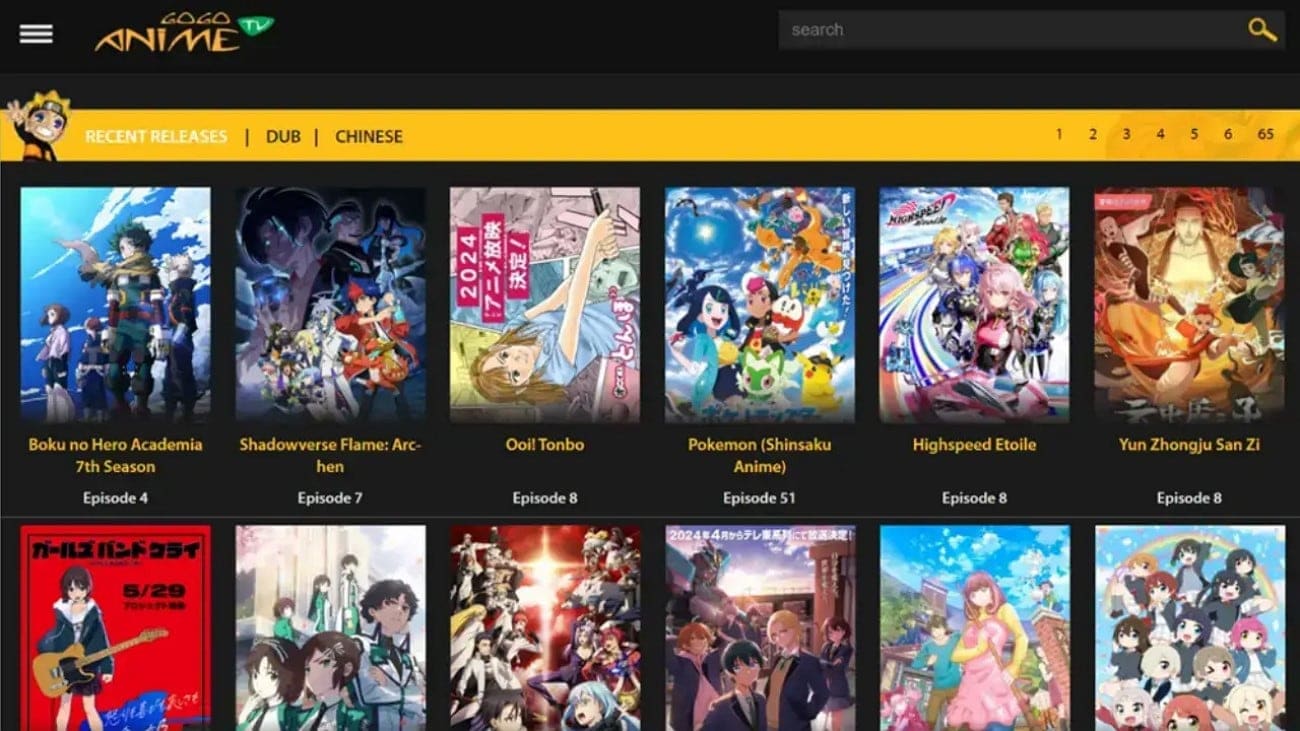 gogoanime lets you stream English anime