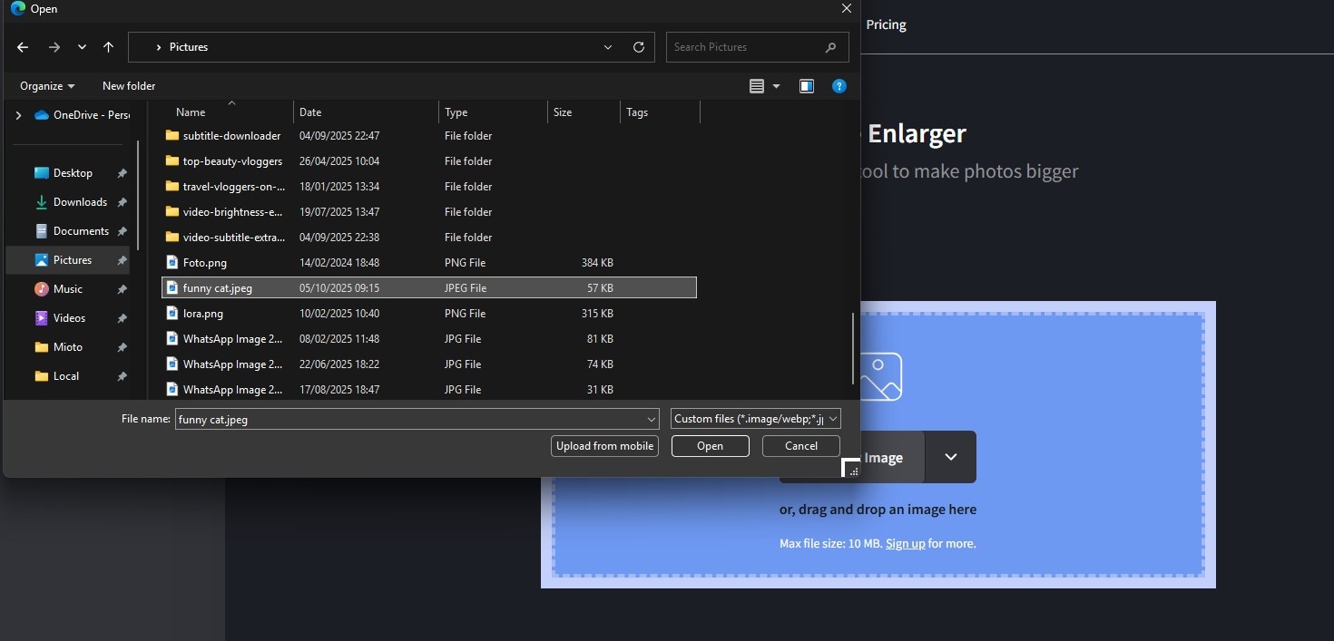 select images
