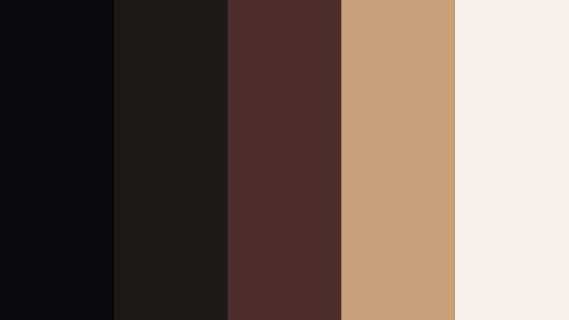 espresso noir blend deep onyx color palette with hex codes