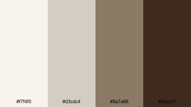 espresso workspace coffee color palette with hex codes