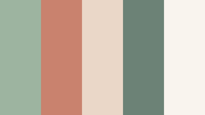 eucalyptus adobe sage green and clay interior design color color palette with hex codes