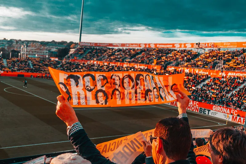 asking fan reacting to a football match as challenge