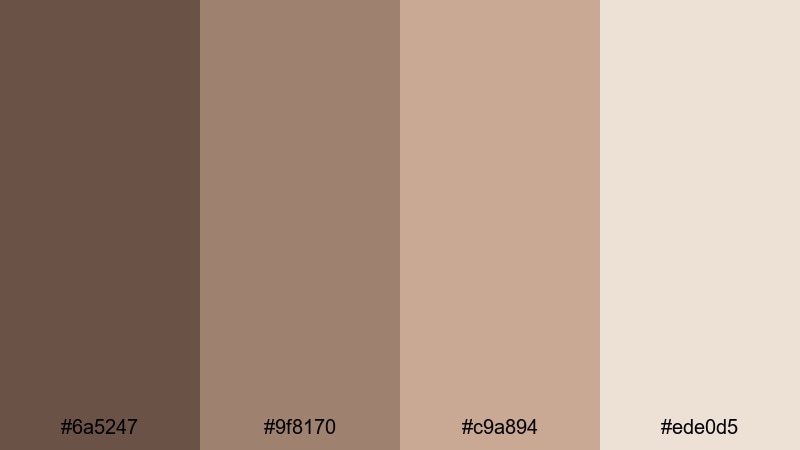 evening beaver luxe beaver color palette with hex codes
