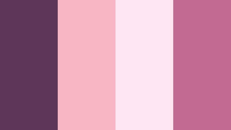 evening rose and plum plum shadow color palette with hex codes